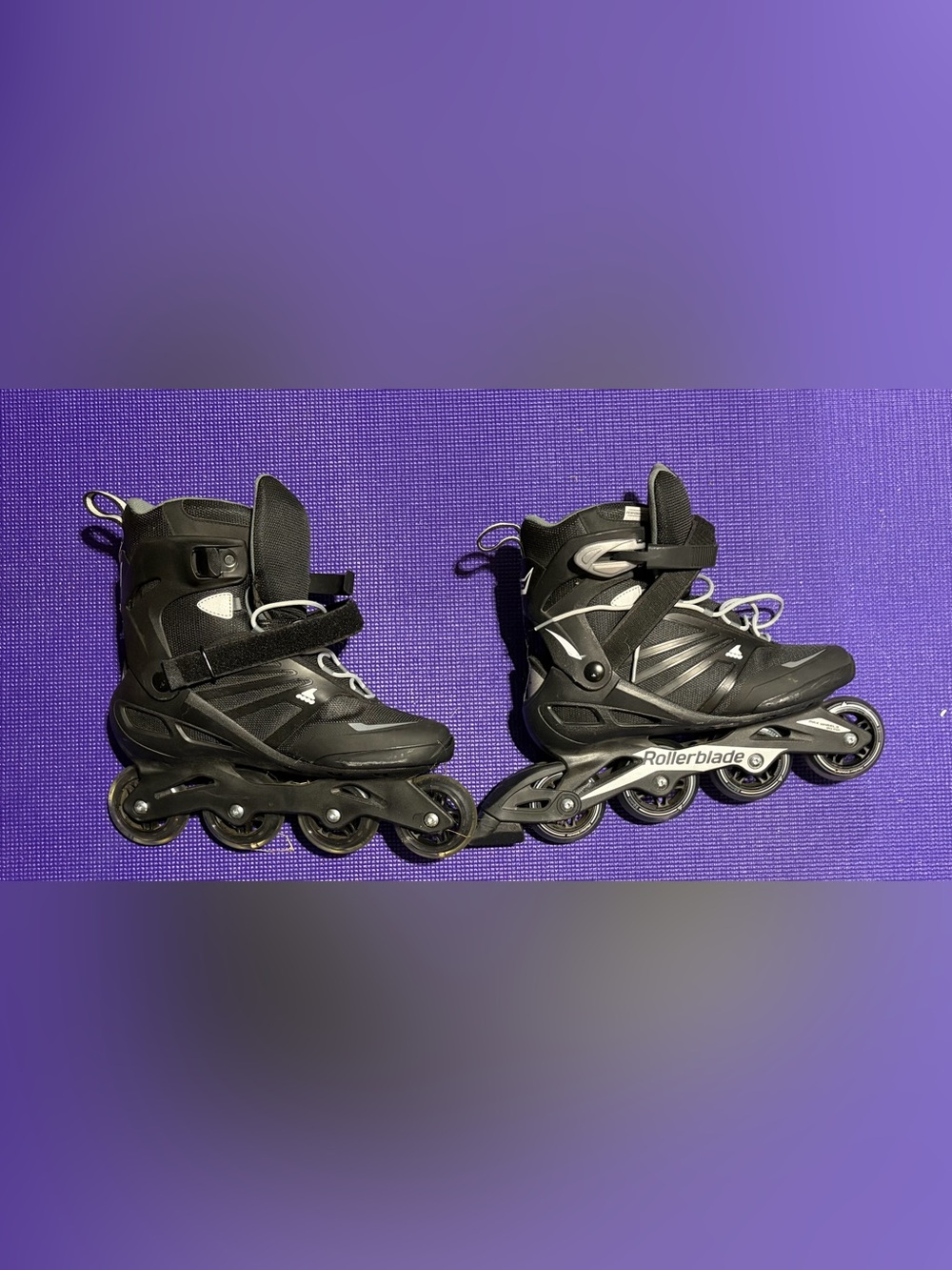 Rollerblade Men's Black Inline Skates - Secure Fit and Smooth Ride